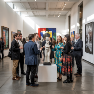 fuehrung durch eine ausstellung