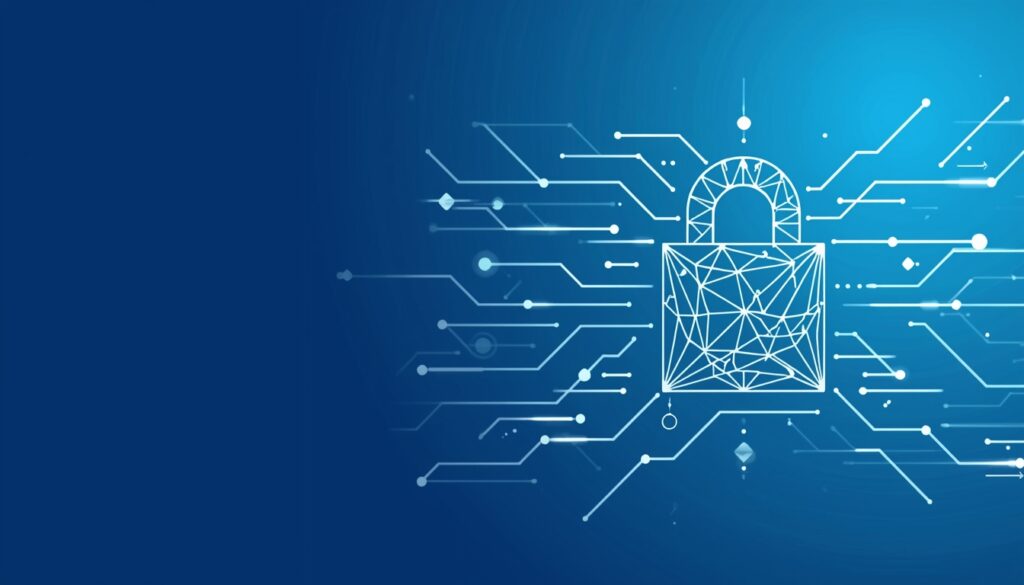 Drahtgitter-Schloss rechts vor Leiterbahnen; links viel freie Fläche