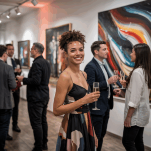 Szene einer Vernissage